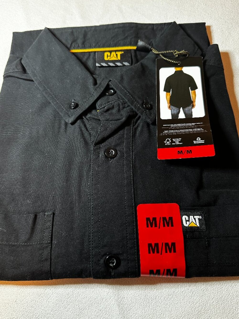 Men's CAT WORKWEAR Shirt Size M  NWT